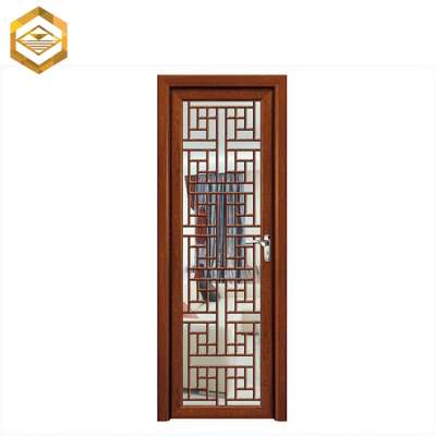 Vintage style wood grain aluminum bathroom casement door price