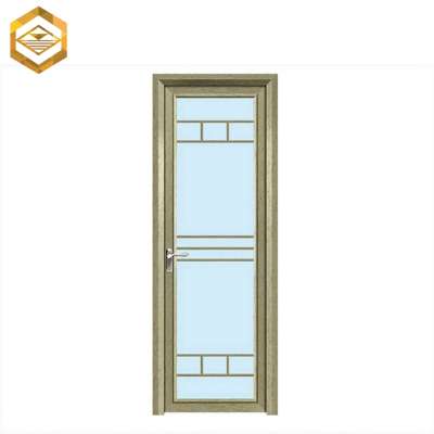 Aluminum Frame Small Waterproof Cheap Bathroom swing Door