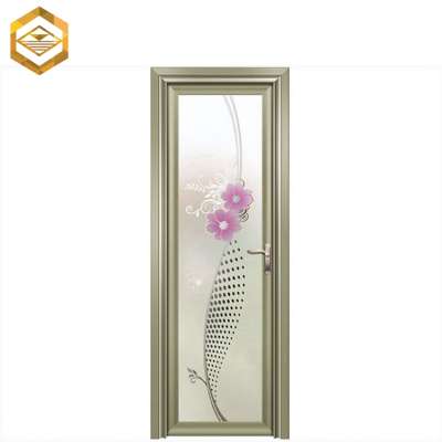 Design wood grain aluminum slide glass pocket door manufacture